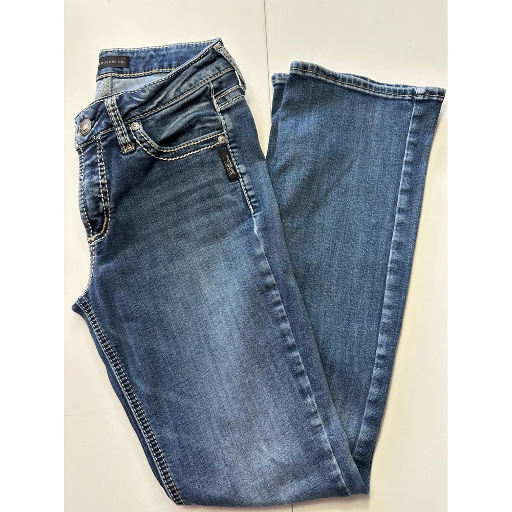 Silver Jeans Co Suki Slim Bootcut Jeans W27 L31 Medium Wash